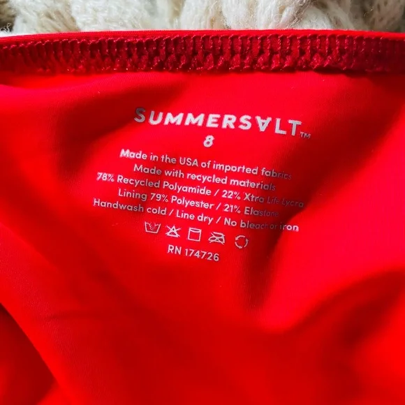 Summersalt The Deep Dive one piece in red - Picture 4 of 6